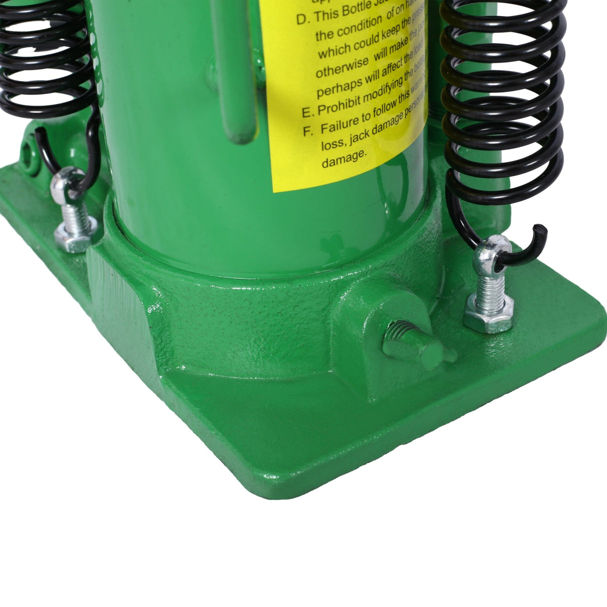 Air Hydraulic Bottle Jack 12 Ton/24000 LBS All Welded 9.8 - 19.3 inch Lifting Range Manual Handle and Air Pump - Green - Fab Heavy Parts