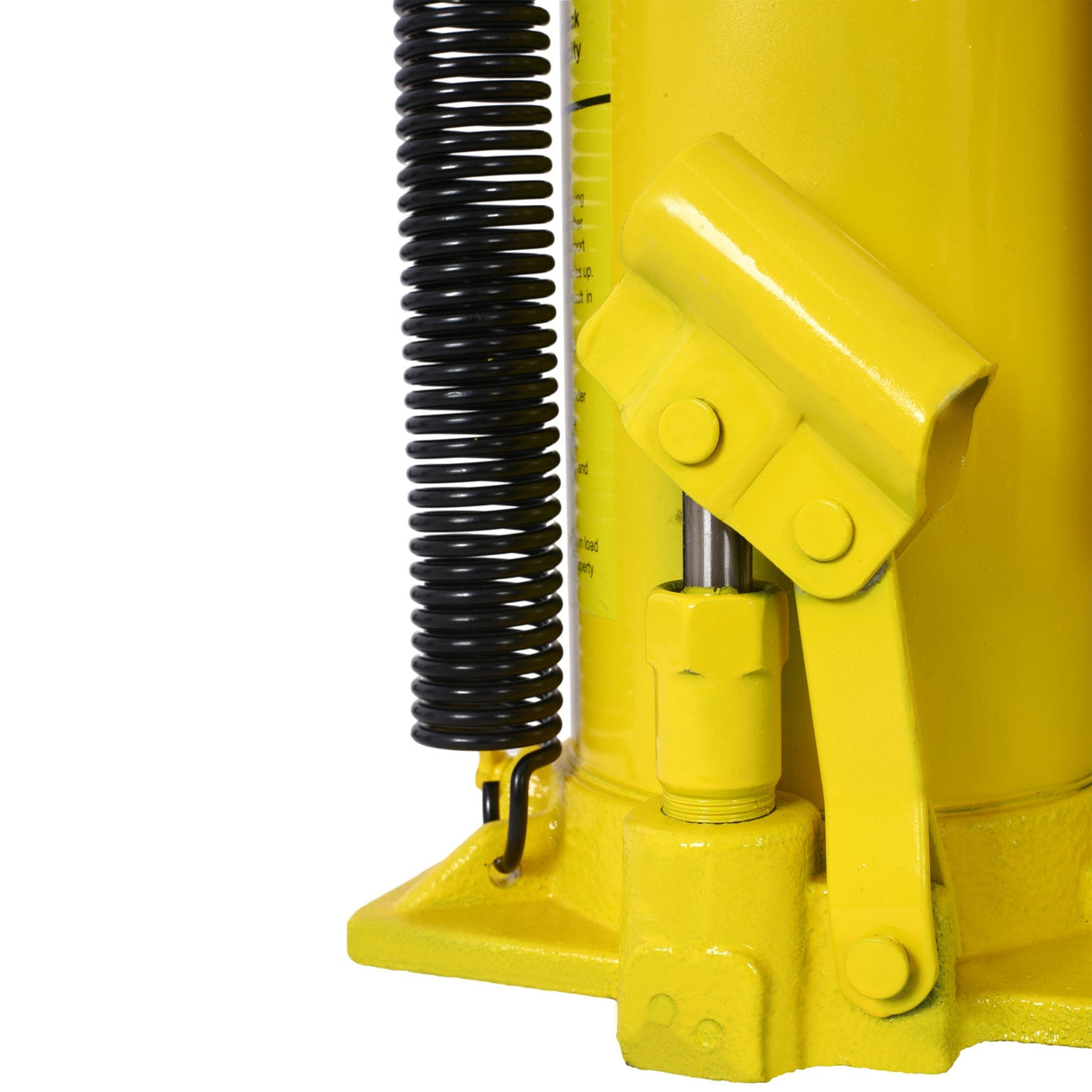 Air Hydraulic Bottle Jack 20 Ton/44029 LBS All Welded 10.2 - 19.7 inch Lifting Range Manual Handle and Pump - Yellow - Fab Heavy Parts