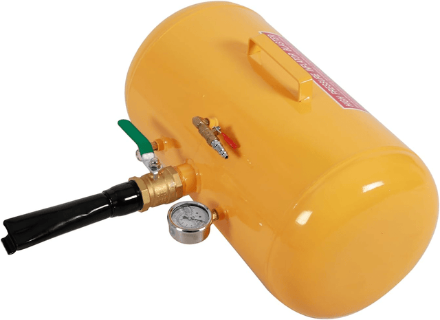 Air Tire Bead Seater 5 Gal / 18.9 L Heavy Duty Tire Bead Blaster Tool 87 - 116 PSI Operating Pressure Air Trigger Seating Inflator - Yellow - Fab Heavy Parts