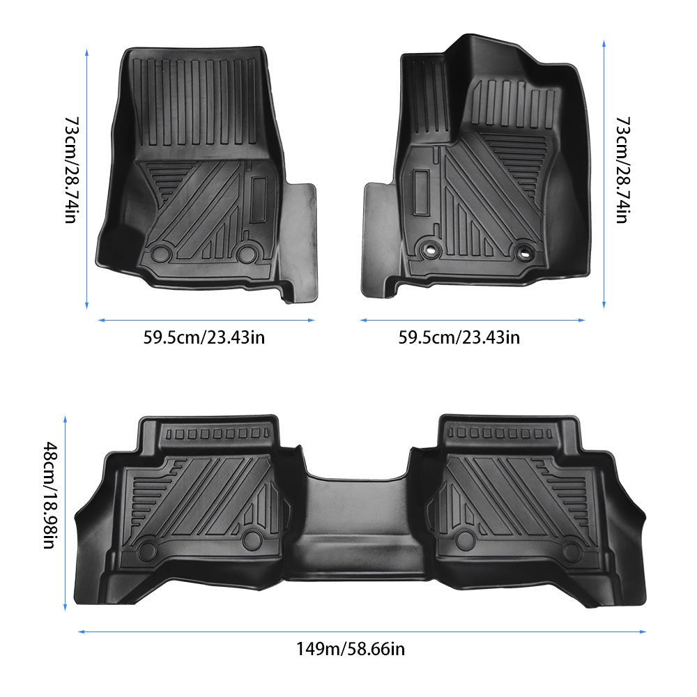 All Weather TPE Floor Liner Floor Mats Fits for Toyota Tacoma 2024 Auto Accessories - Fab Heavy Parts