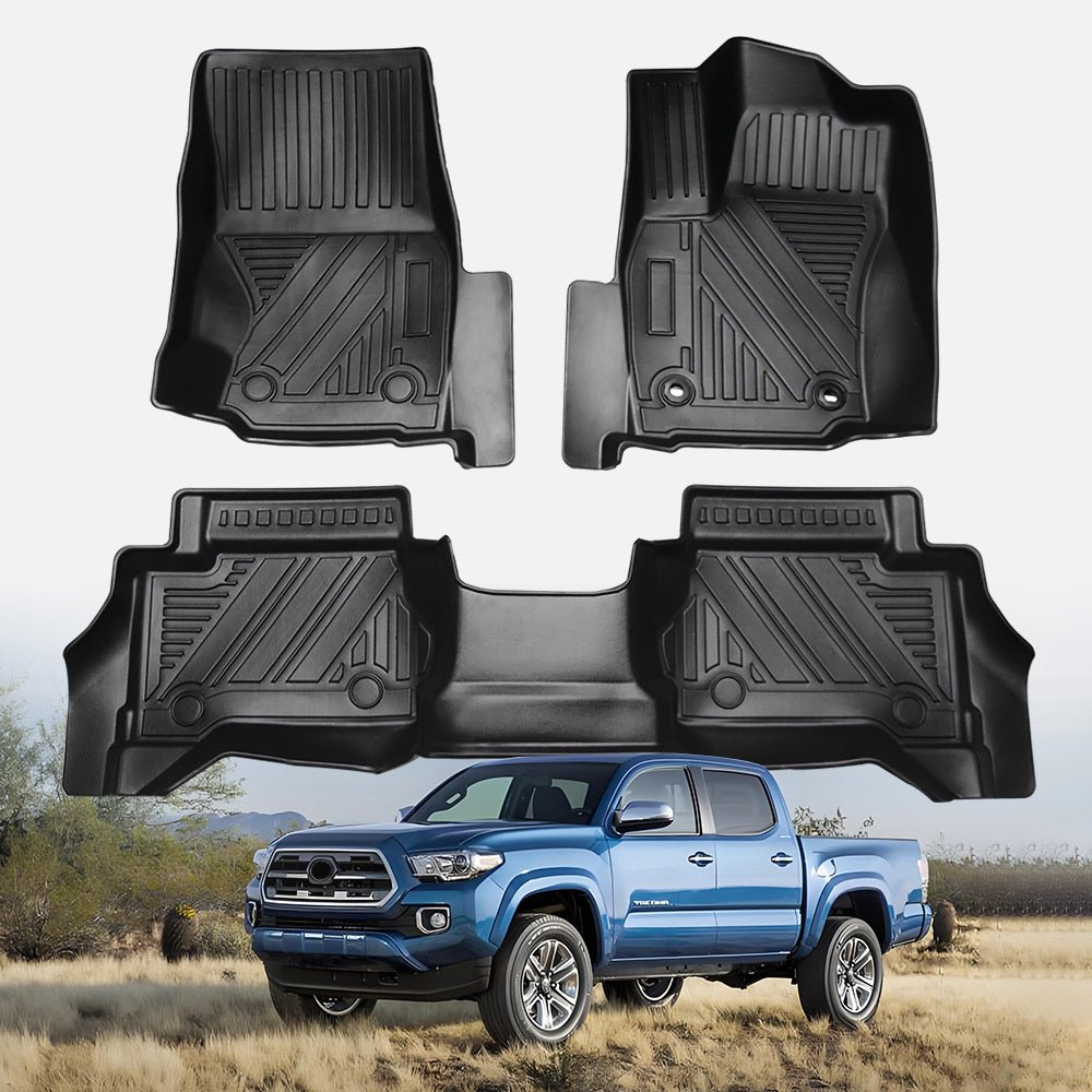 All Weather TPE Floor Liner Floor Mats Fits for Toyota Tacoma 2024 Auto Accessories - Fab Heavy Parts