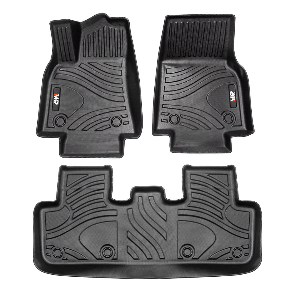 All - Weather TPE Floor Mats 6 PCS Set for Tesla Model Y 2021 - 2022 - Fab Heavy Parts