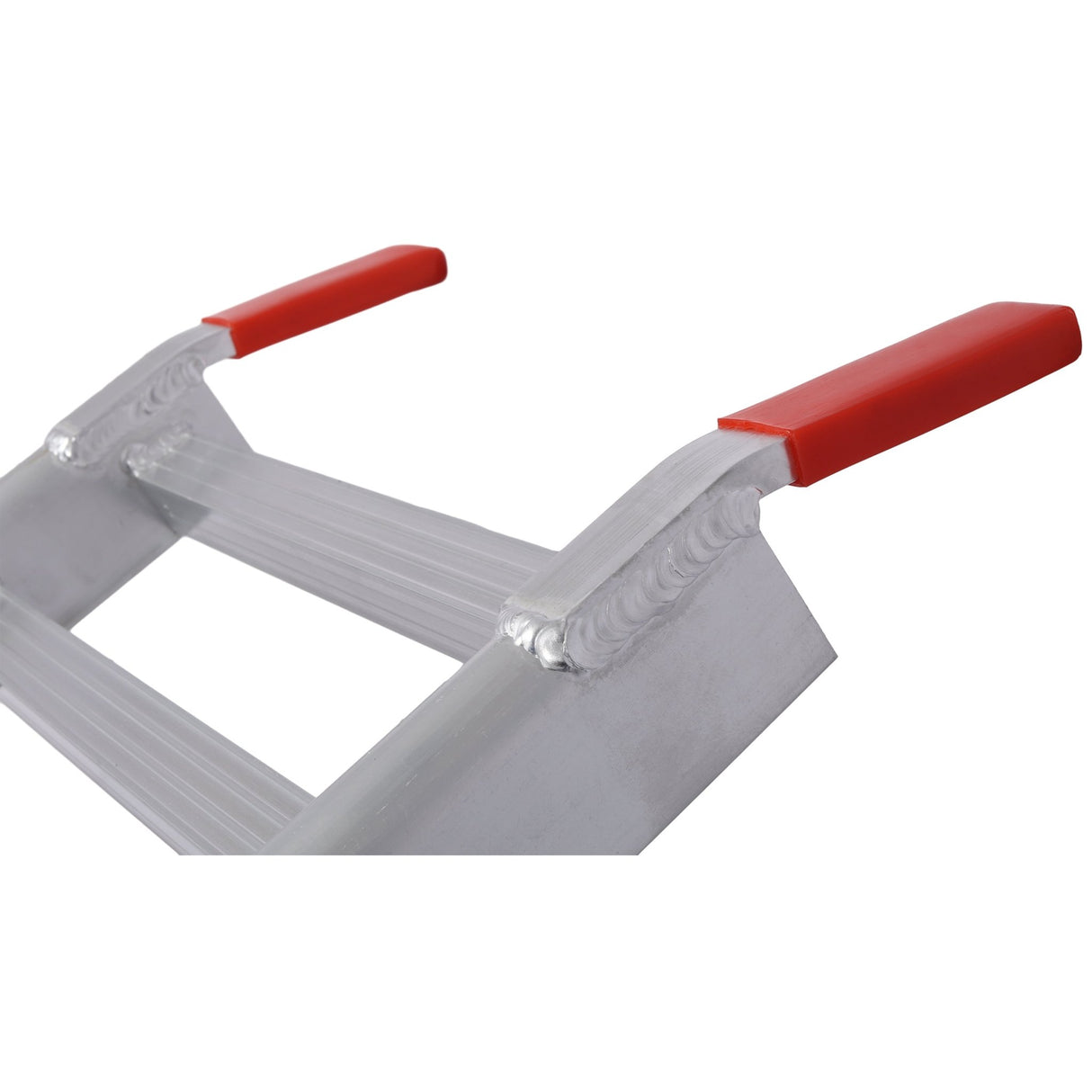 Aluminum Ramp 1,400 LBS/Pair Ramp and Tailgate Extender Combo 2 in 1 - Silver - Fab Heavy Parts