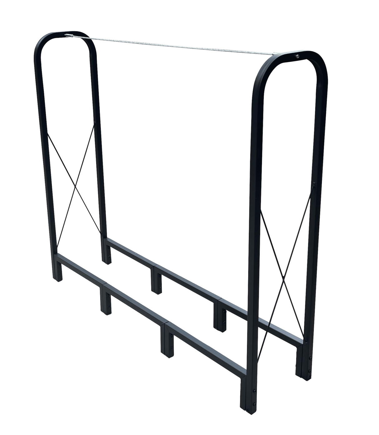Artibear Firewood Rack Stand 4.1ft Heavy Duty Logs Holder - Matte Black - Fab Heavy Parts
