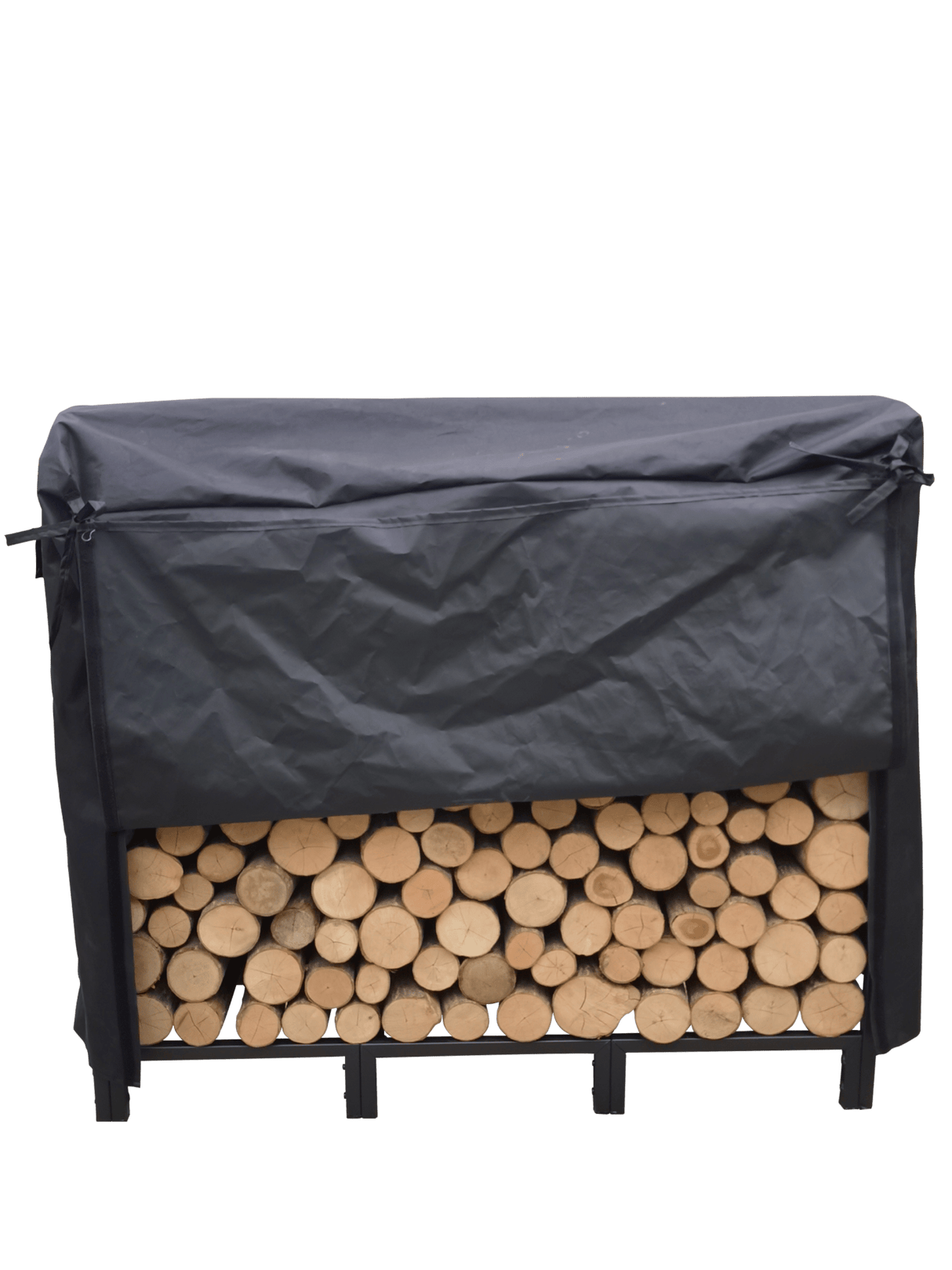 Artibear Firewood Rack Stand 4.1ft Heavy Duty Logs Holder - Matte Black - Fab Heavy Parts