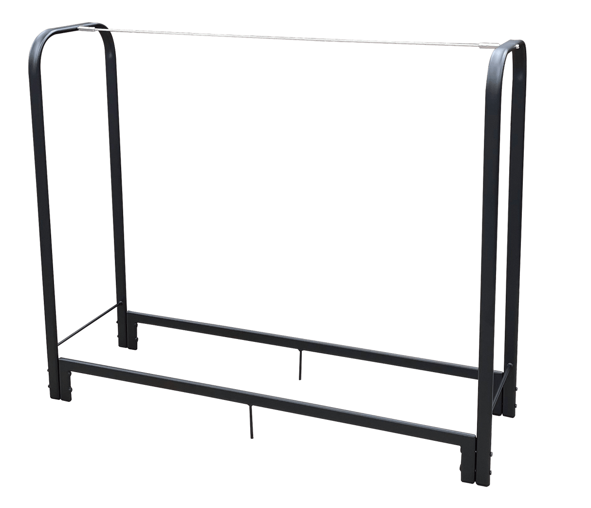 Artibear Firewood Rack Stand 4ft Heavy Duty Logs Holder - Matte Black - Fab Heavy Parts
