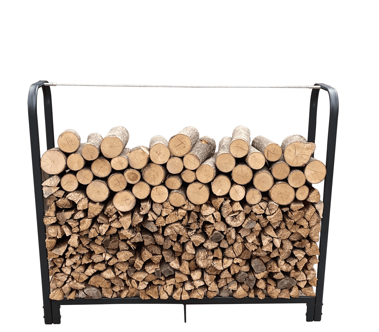 Artibear Firewood Rack Stand 4ft Heavy Duty Logs Holder - Matte Black - Fab Heavy Parts