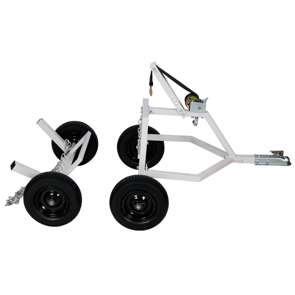 ATV Log Skidding Arch and Holder 1,000 - Lb. Capacity 24in Dia. Cream White - Fab Heavy Parts