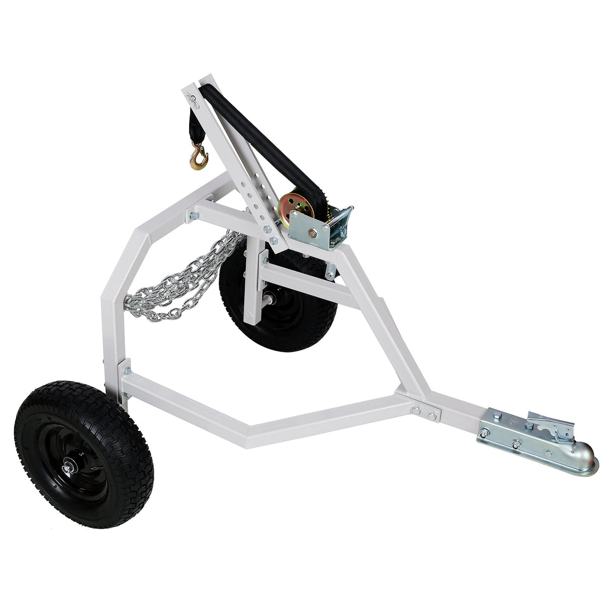 ATV Log Skidding Arch and Holder 1,000 - Lb. Capacity 24in Dia. Cream White - Fab Heavy Parts