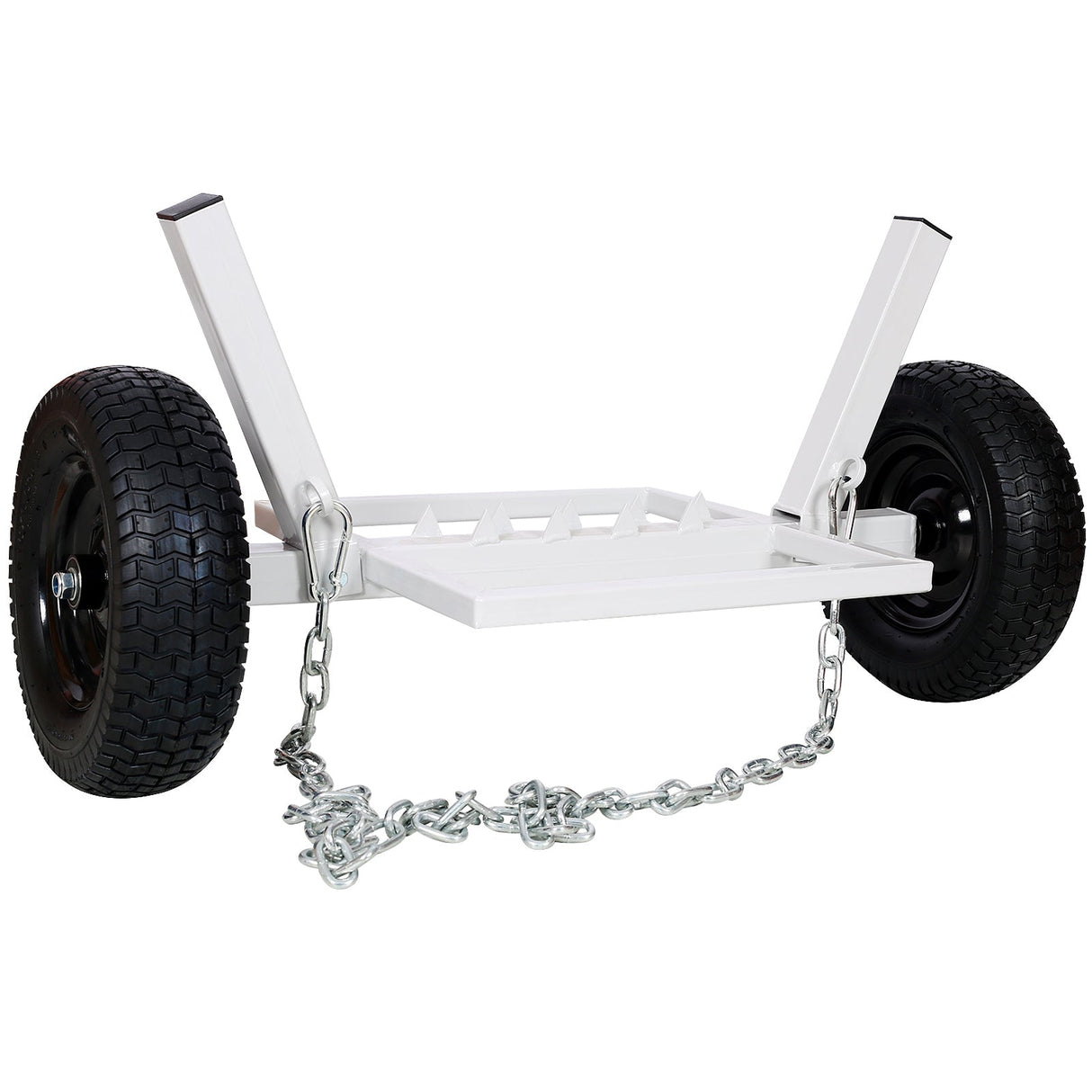 ATV Log Skidding Arch and Holder 1,000 - Lb. Capacity 24in Dia. Cream White - Fab Heavy Parts