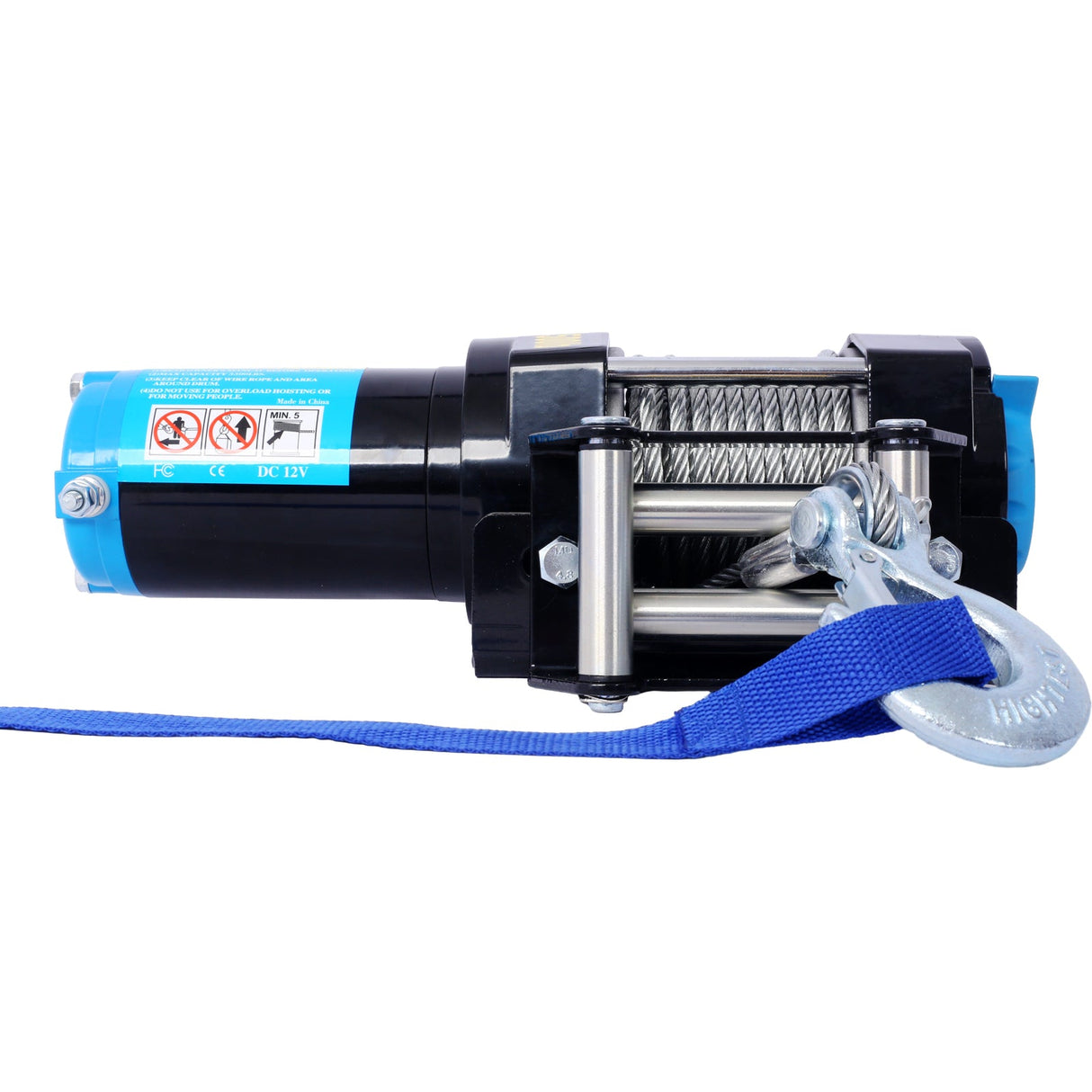 ATV/UTV 12 V 3500LBS Electric Winch with Steel Cable Wire and Wireless Remote Control Roller Fairlead - Fab Heavy Parts
