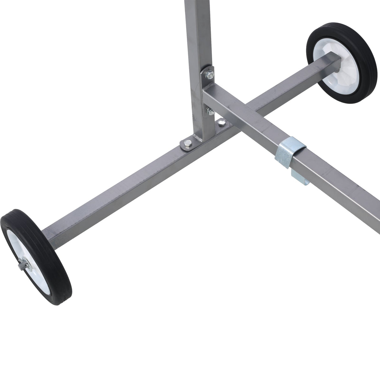 Auto Paint Stand Panel Hood Hanger Spray Rack 360º Rotating - Silver - Fab Heavy Parts