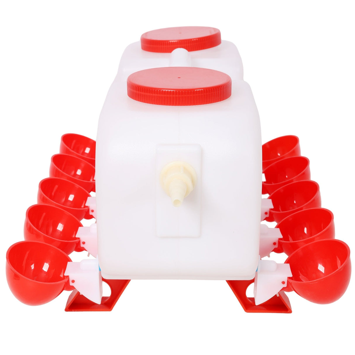 Automatic Chicken Waterer with 10 Drinking Cup Easy Disassembly and Cleaning Water Dispenser for Chickens Ducks and Geese - Fab Heavy Parts
