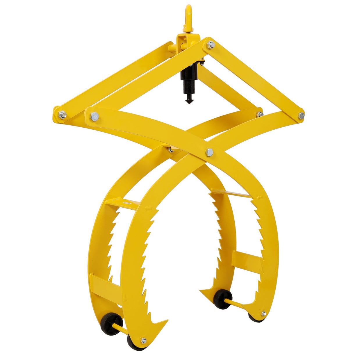 Automatic Grip and Release Log Tongs 360° Swivel Lifting Tongs with 4 Claws 25'' Open 3300 LBS Capacity - Fab Heavy Parts
