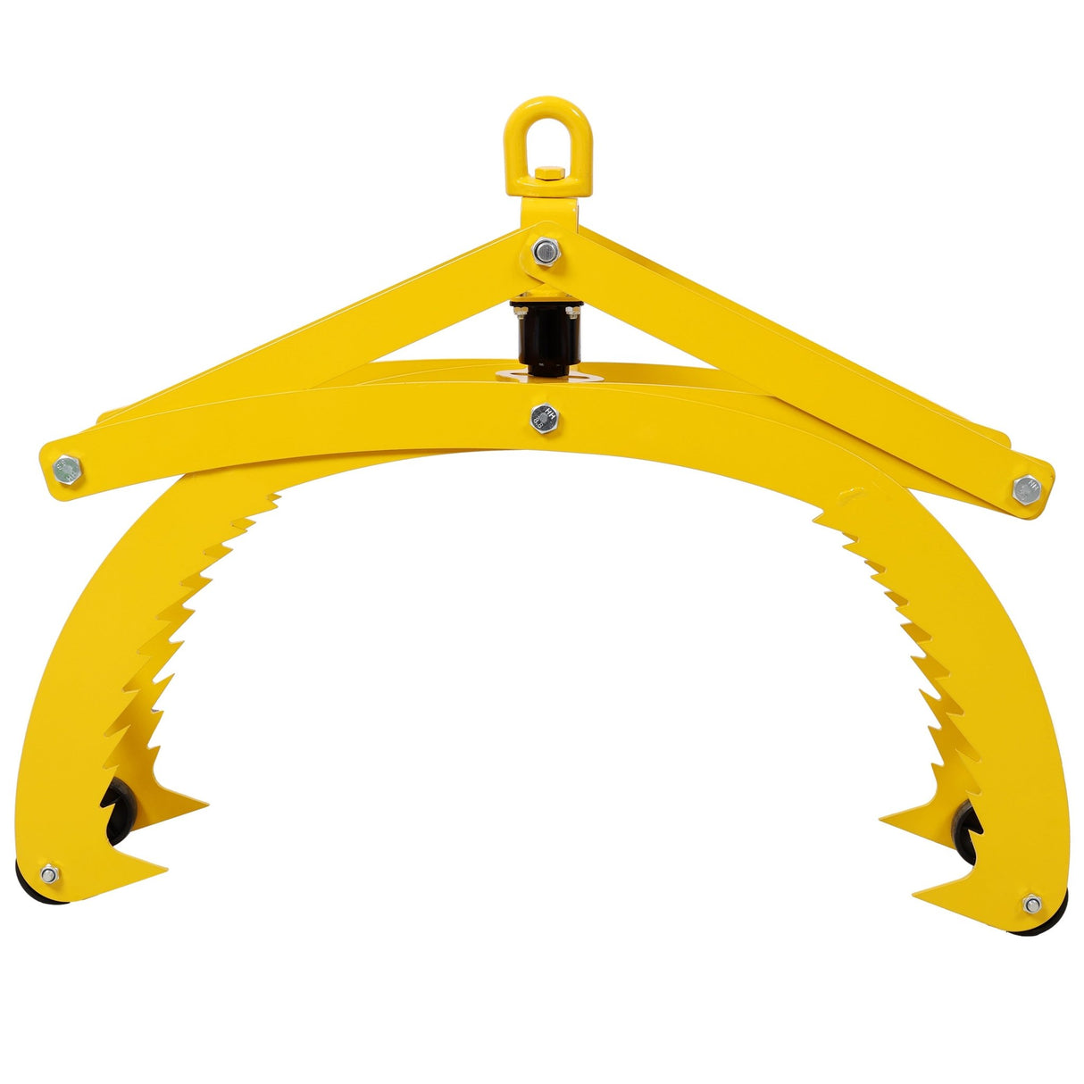 Automatic Grip and Release Log Tongs 360° Swivel Lifting Tongs with 4 Claws 25'' Open 3300 LBS Capacity - Fab Heavy Parts