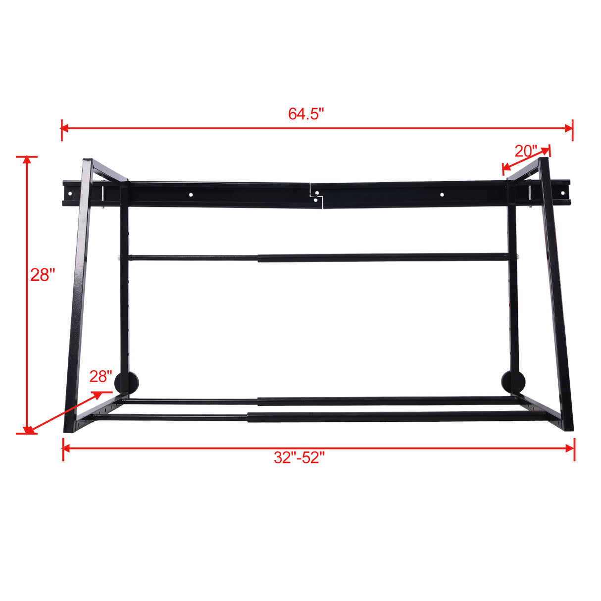 Heavy Duty Adjustable Garage Capacity 400 Lbs Wall Multi-Tire Rack Storage--Black