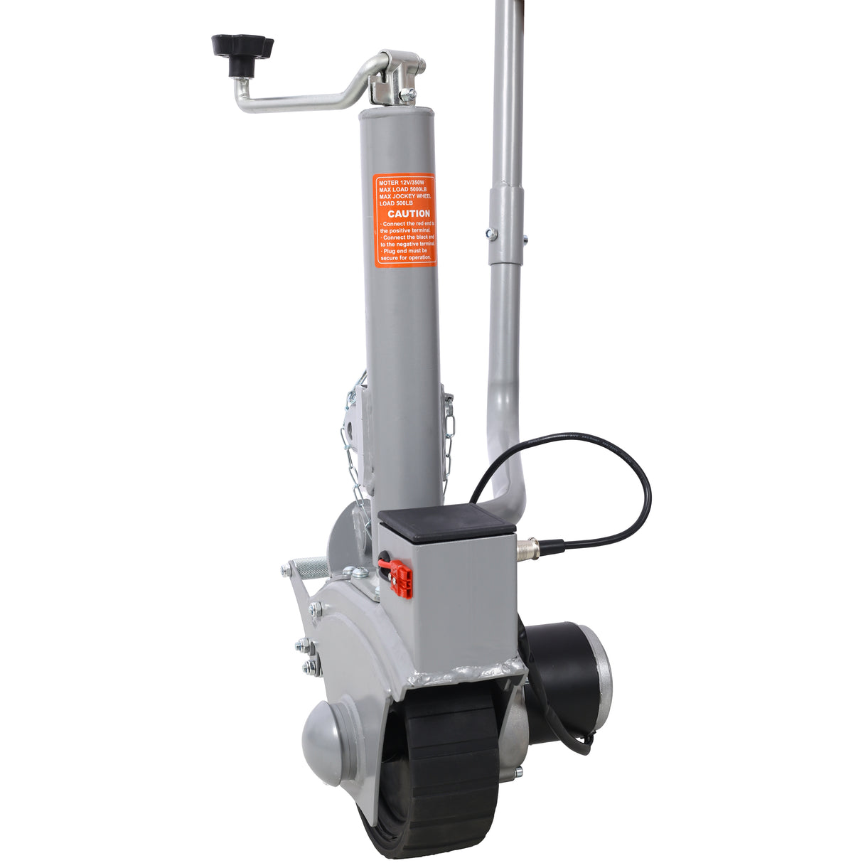 Electric Trailer Dolly 5000lbs Towing Capacity 350W 12V Trailer Jockey Wheel with 22 ft/min Moving Speed 8'' Rubber Tire