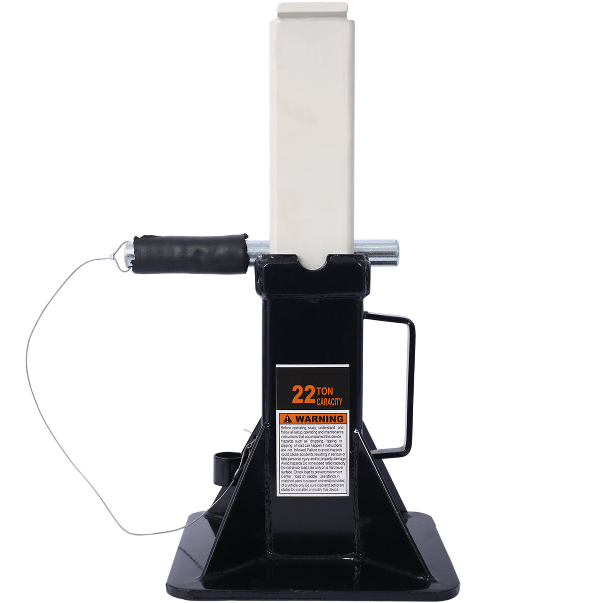 1 paire Stand de cric de voitures professionnelles de type épingle épais avec verrouillage 44 000 livres - noir