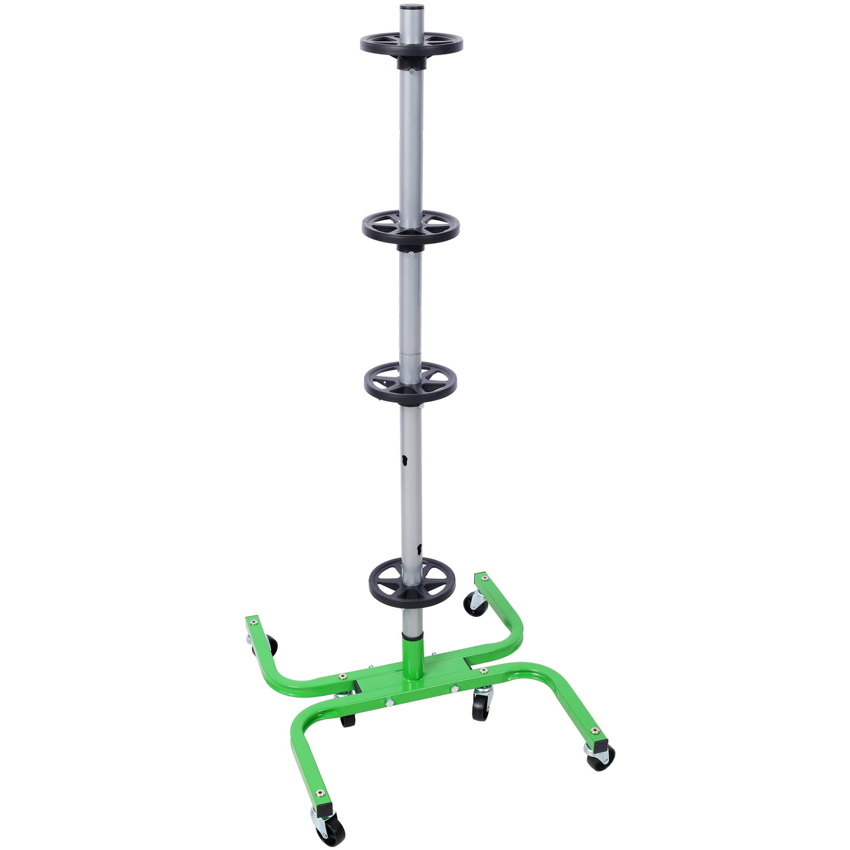 Storage Stand with Six 2in Swivel Caster Wheels 275 LBS Capacity--Green