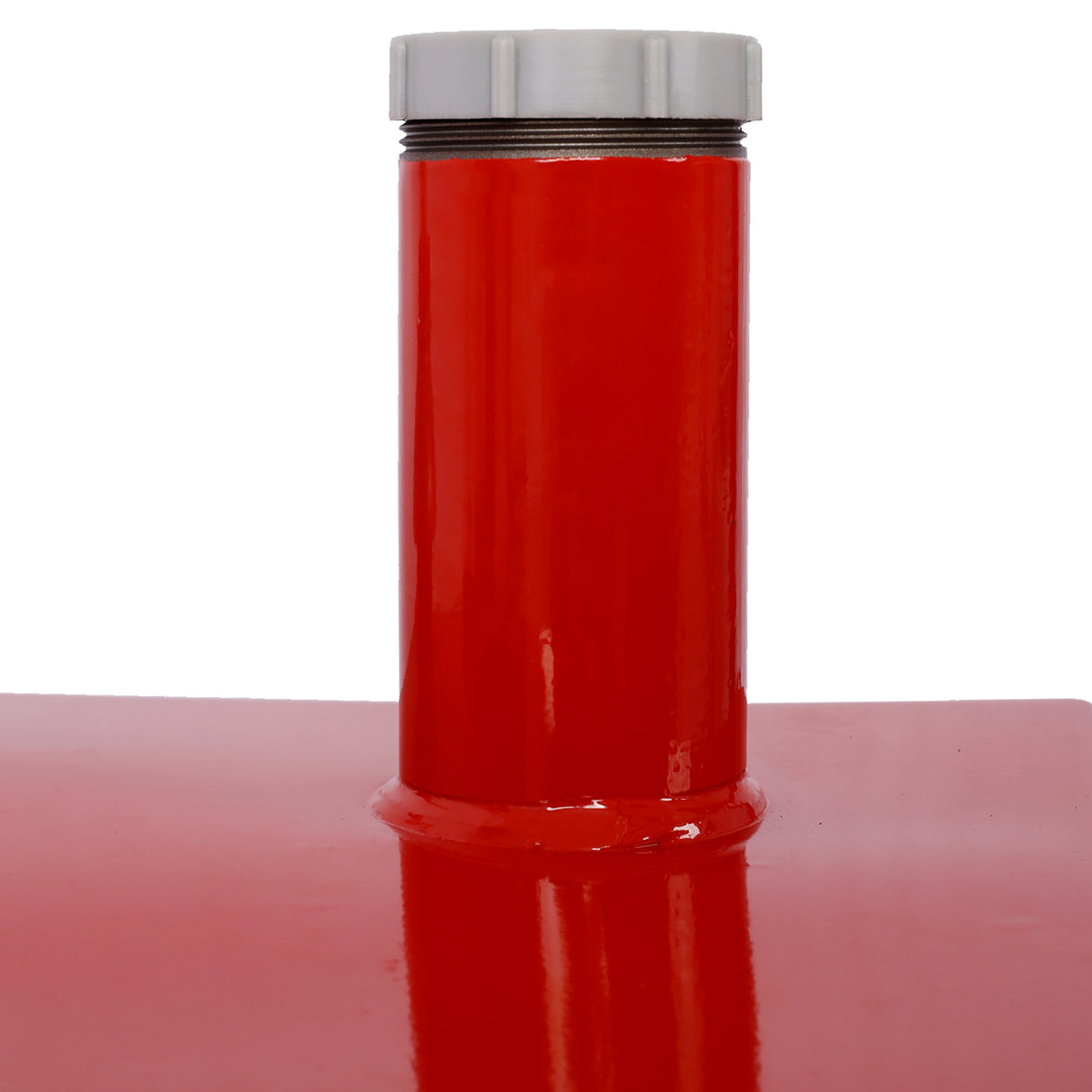 30 Gallon Gas Caddy With Wheels Reversible Rotary Hand Siphon Pump Storage--Red