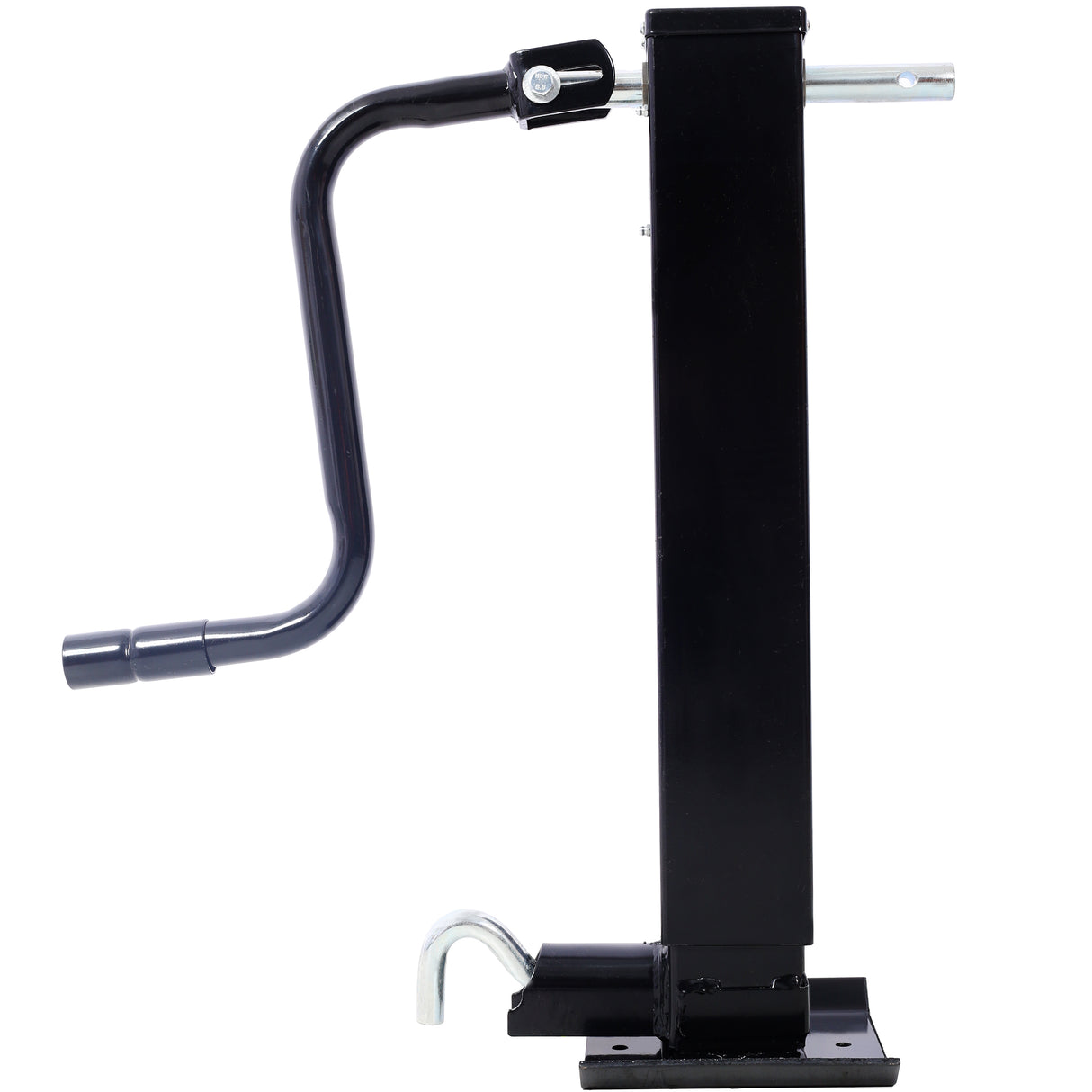 Weld On Trailer Jack 12,000 lbs. Capacity Sidewind Crank No Mount Square Tube 26 Inch Travel Heavy-Duty Square Tube