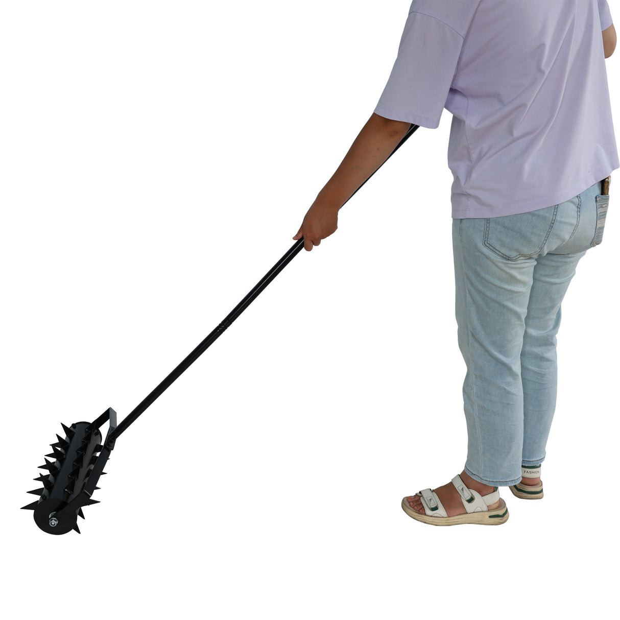 Lawn Aerators Heavy Duty Soil Penetrator Spikes--Black