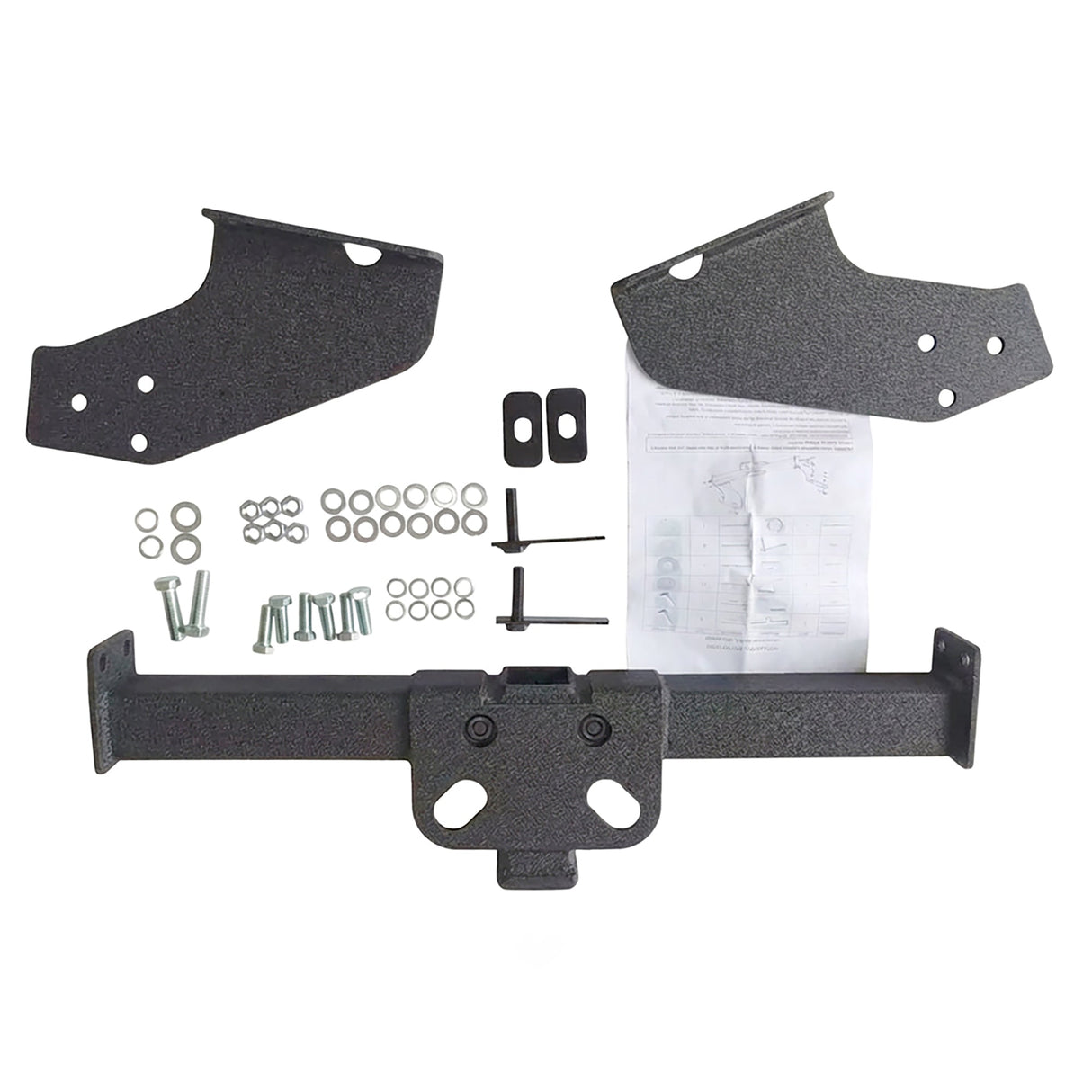 Black Class 3 Tow Trailer Hitch 2 Inch Receiver Compatible with 1983 - 2011 Ford Ranger 1994 - 2009 Mazda B2300 B3000 B4000 Pickup - Fab Heavy Parts