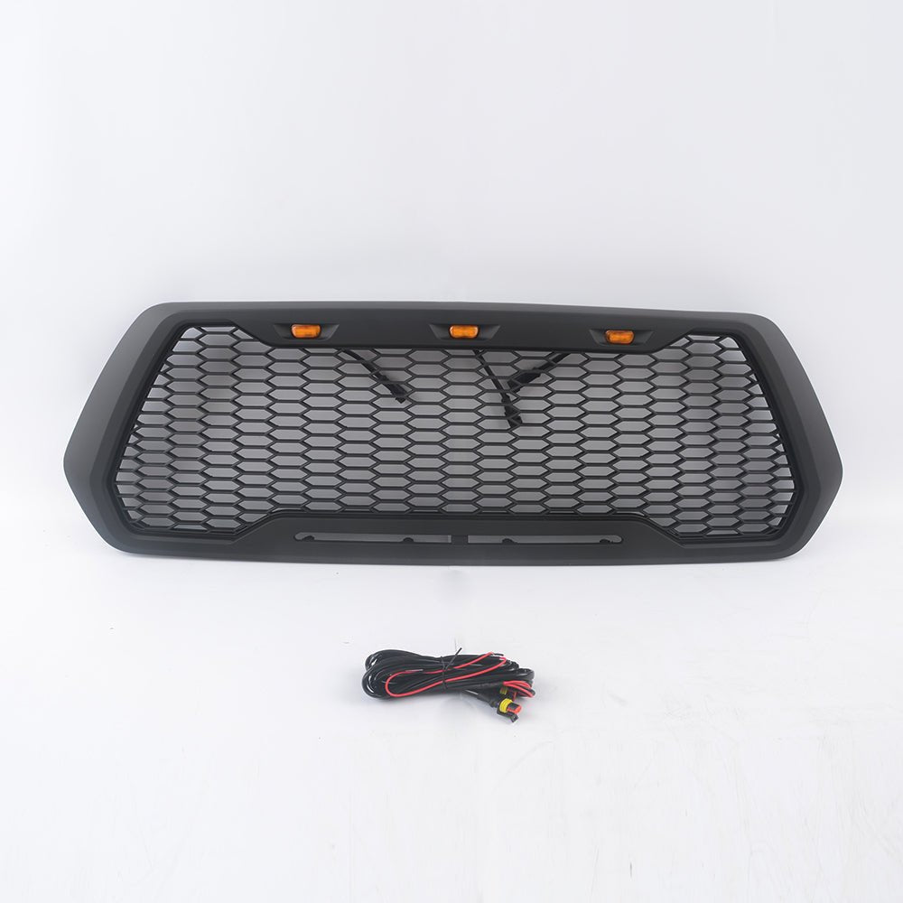 Black Mesh Grille For Toyota Tacoma 2016 - 2023 (Not Fit Truck with Radar Behind the Badge) - Fab Heavy Parts