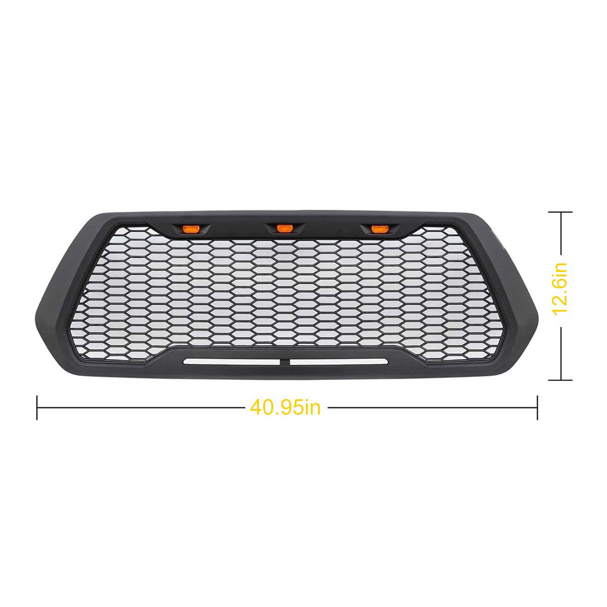 Black Mesh Grille For Toyota Tacoma 2016 - 2023 (Not Fit Truck with Radar Behind the Badge) - Fab Heavy Parts
