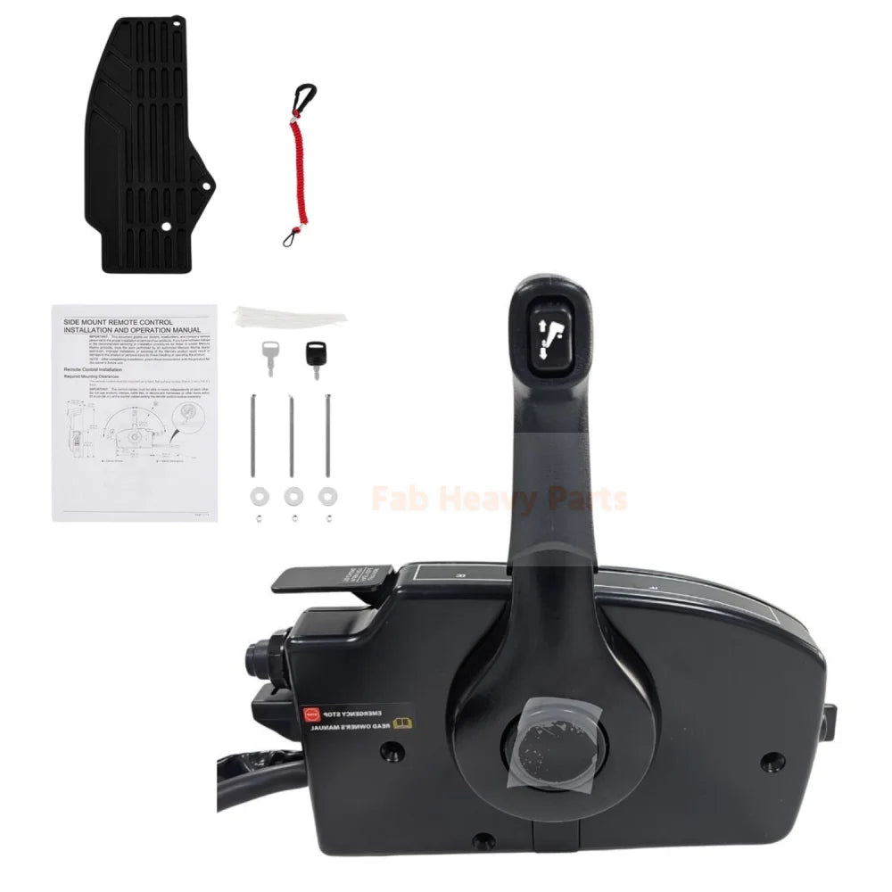 Boat 8Pin 15FT Left Handle Side Mount Control Box 881170A15 Fits for Mercury 2 Stroke - Fab Heavy Parts