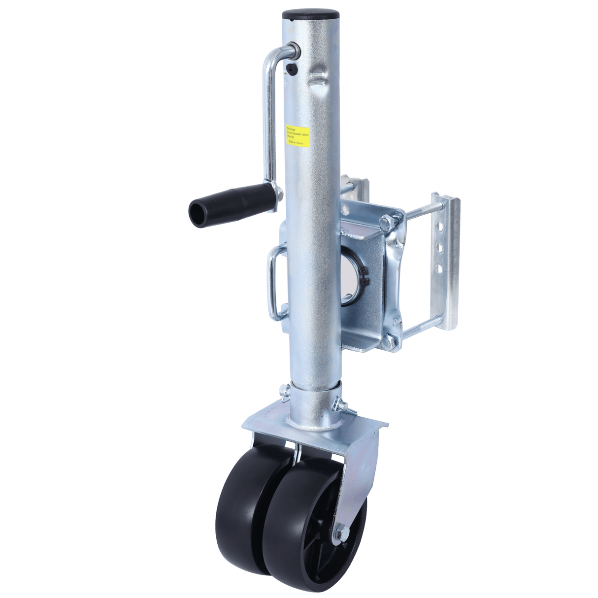 Boat Trailer Jack 34.5 in Bolt - on Tongue Weight Capacity 1500 lb with PP Wheels and Handle - Fab Heavy Parts