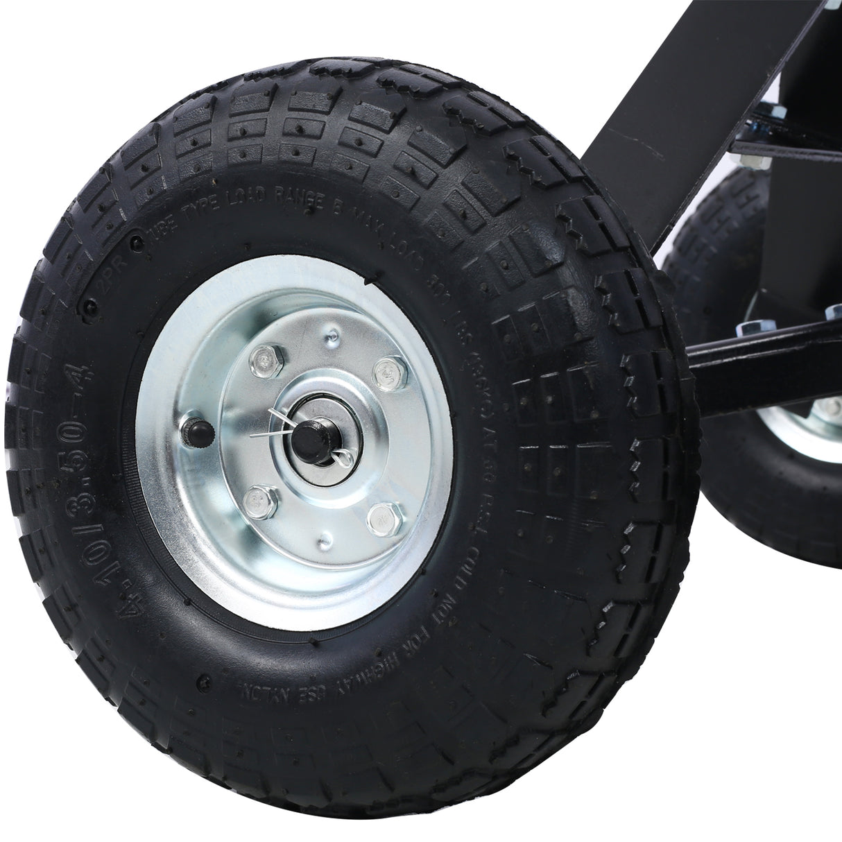 Trailer Dolly with Pneumatic Tires 600 Lb. Maximum Tongue Weight Capacity--Black
