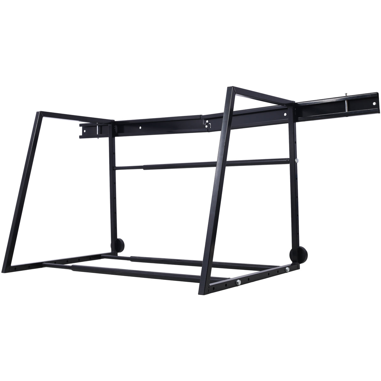 Heavy Duty Adjustable Garage Capacity 400 Lbs Wall Multi-Tire Rack Storage--Black