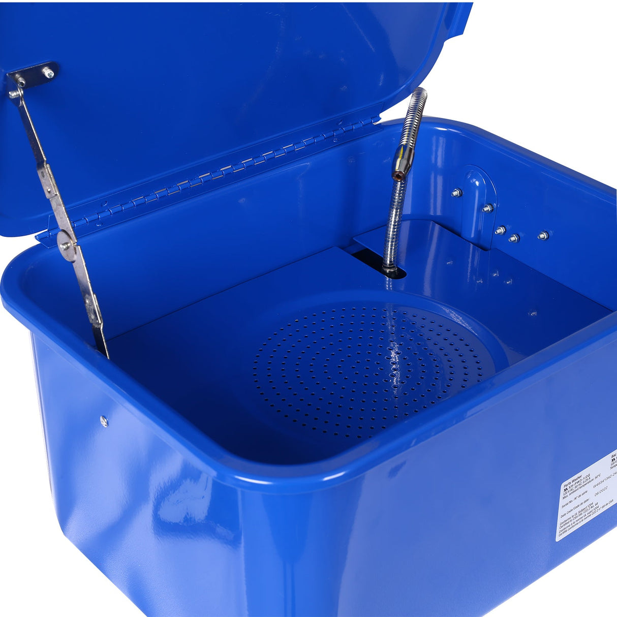 Cabinet Parts Benchtop Automotive Washer with 110v Electrical Pump 3.5 Gallon Blue - Fab Heavy Parts