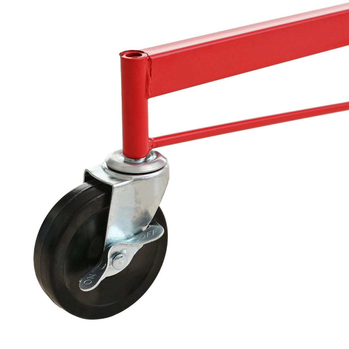 Carbon Steel Drywall Lift 11 FT Panel Hoist with Rolling Caster and Lockable Tool Jack - Red - Fab Heavy Parts
