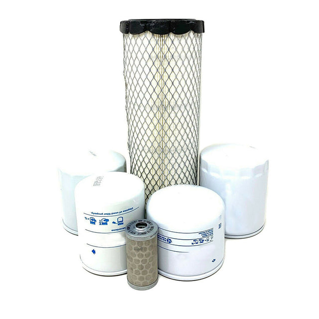 Zestaw filtrów 1J800-43170 1G311-43380 do silnika Kubota D1803 ciągnika L3901HST L3901HST