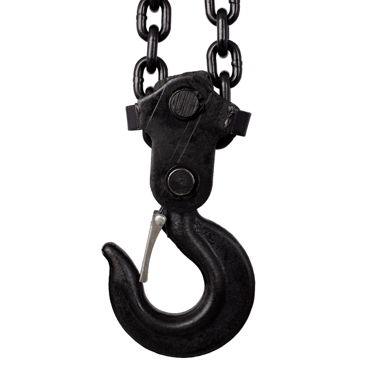Chain Hoist 6600lbs 3T Capacity 10ft with 2 Heavy Duty Hooks Manual Steel Construction - Black - Fab Heavy Parts