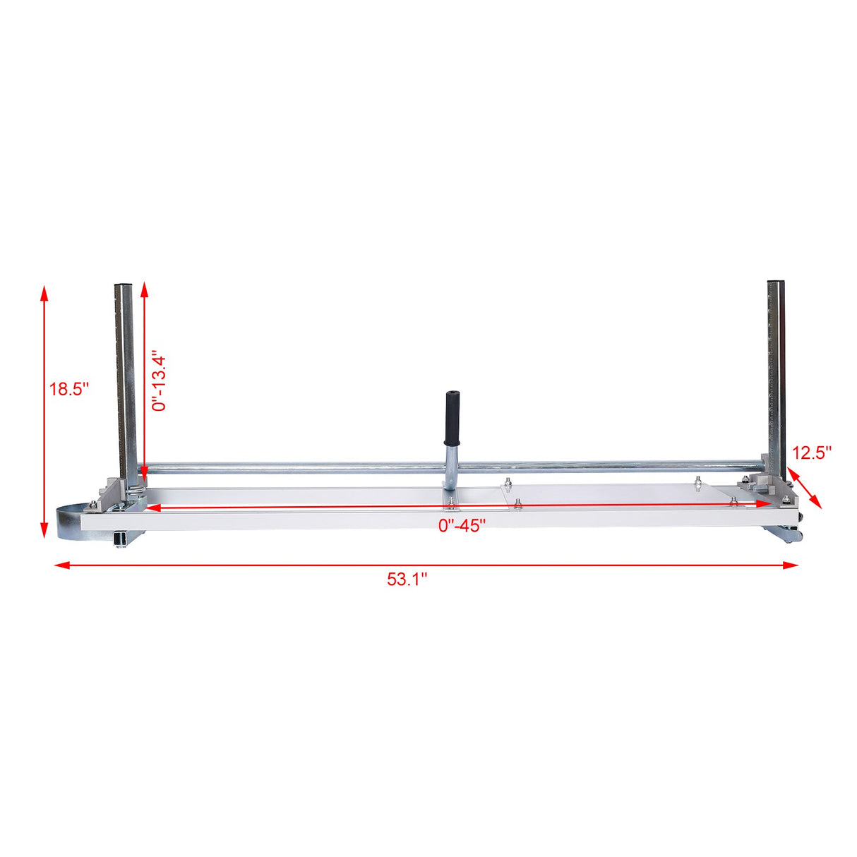 Chainsaw Mill Portable Aluminum Steel Planking Lumber Planking Milling Bar Size 14 - 48" - Fab Heavy Parts
