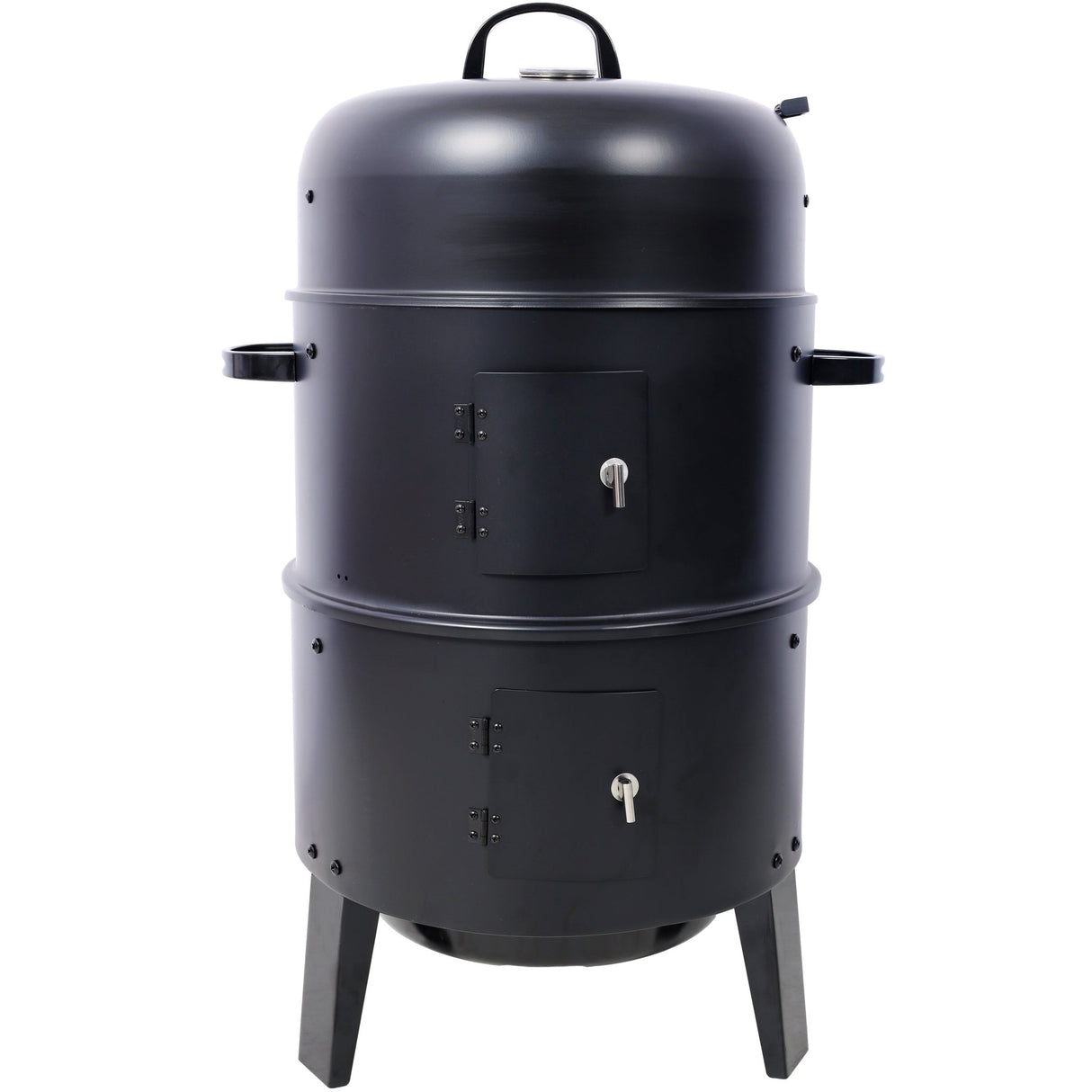 Charcoal Smoker Grill 16 Inch Vertical BBQ Grill - Black - Fab Heavy Parts