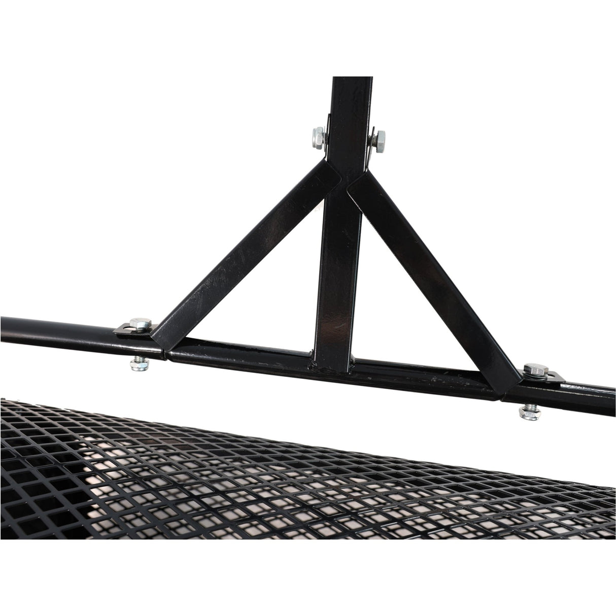 Compost Peat Moss Spreader with Upgrade T Shaped Handle Metal Mesh - Black - Fab Heavy Parts