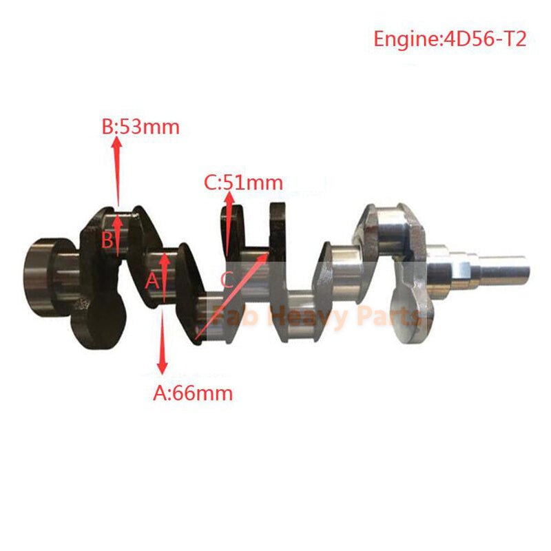 Crankshaft MD374408 23111 - 42910 Fits for Mitsubishi 4D56 - T2 Engine New Type - Fab Heavy Parts