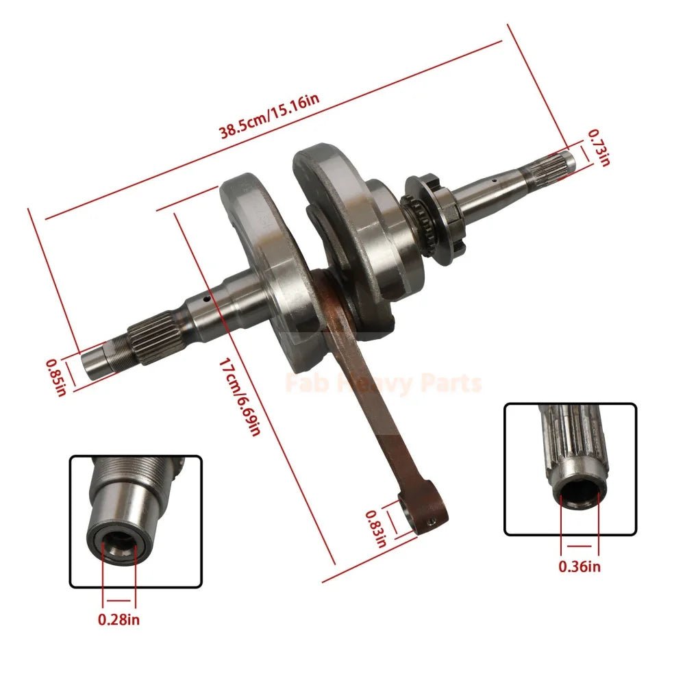 Crankshaft Taper Ratio 1:5 13200 - 016 - 0000 503 - 00993 Fits for HiSun750 - Fab Heavy Parts