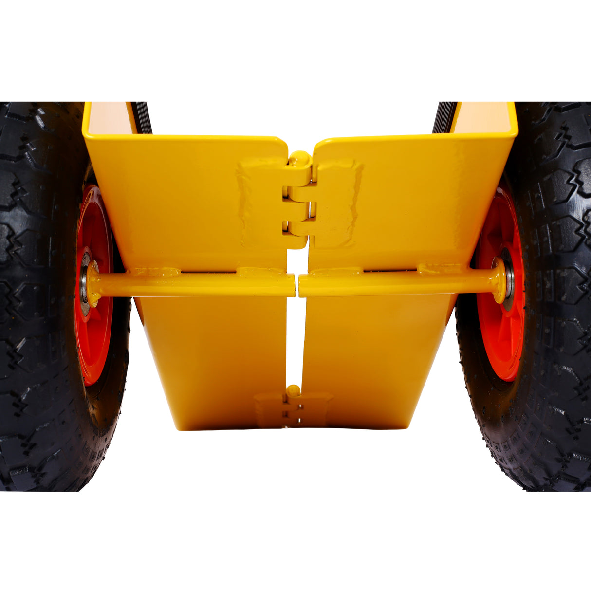 Heavy Duty Panel Dolly Slab with Handle & 2 10" Pneumatic Tires Wheels 600LBS Load Capacity--Yellow