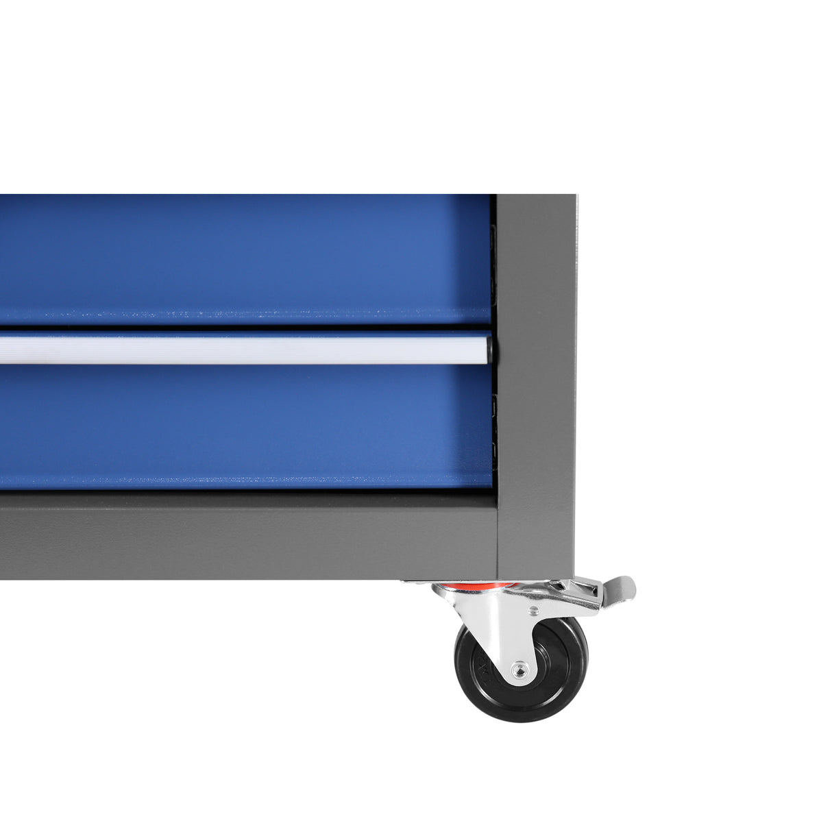 7ドロワーホイールを備えた多機能メカニックローリングツールチェストストレージキャビネット - ブルーグレー