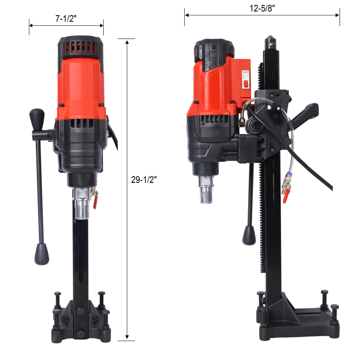 Máquina de perforación de núcleo de diamante 8 pulgadas Rig de perforación de núcleo de concreto húmedo y seco con velocidad de 750 rpm 3000W