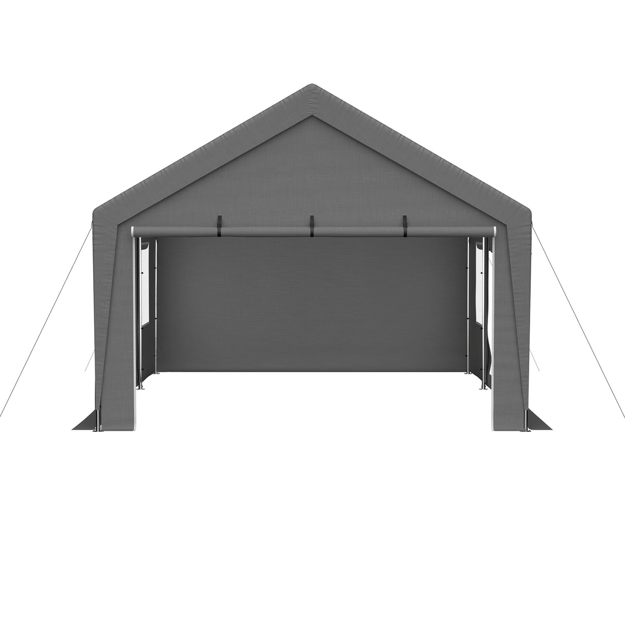 13'x20' Canopy with 2 Roll-Up Door Waterproof Party Tent Carport & Storage Shelter for Outdoor, Car, Boat, Garden Party, Gathering