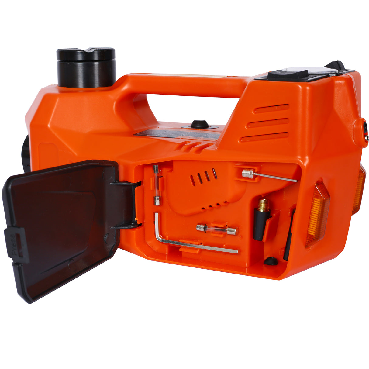 5T 12V Hydraulic Car Jack Kit 4 in 1 Floor Jack Lift with Electric Impact Wrench 10000Lbs Capacity