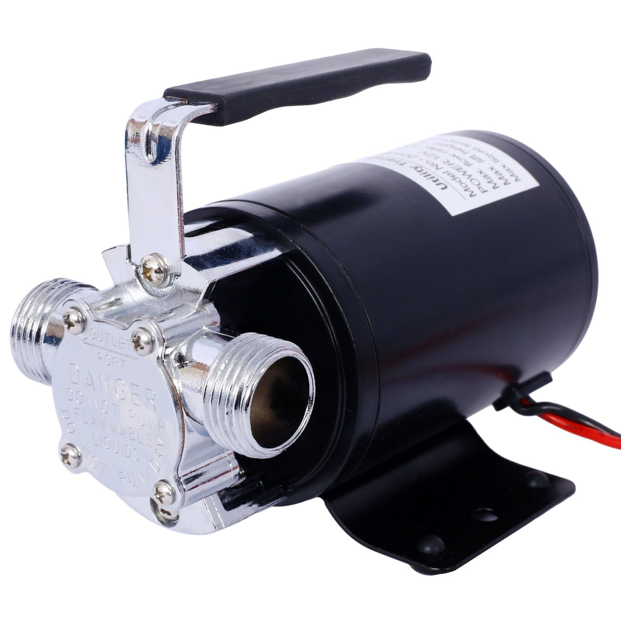 DC 12 - Volt 1/10HP 330GPH Battery Powered Mini Portable Electric Utility Sump Transfer Water Pump with Water Hose Kit - Fab Heavy Parts