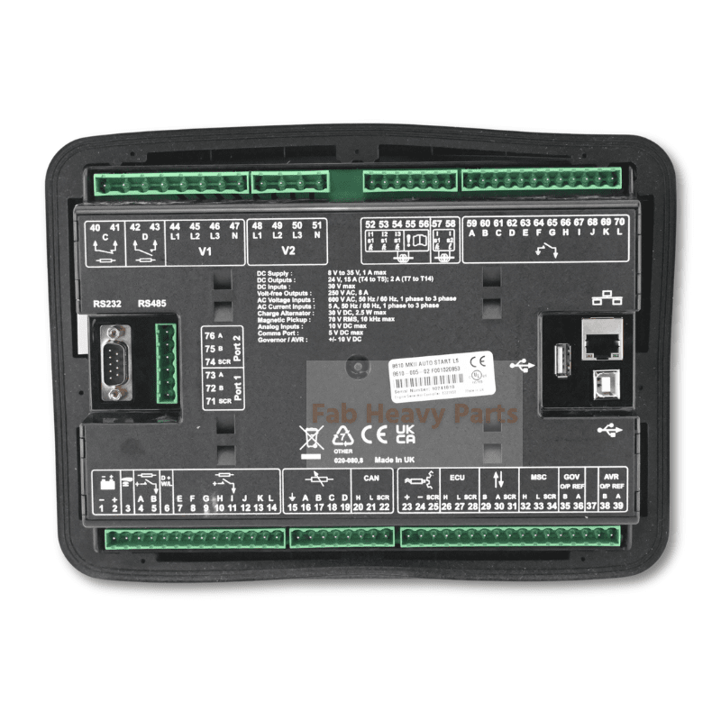 Deep Sea Synchronising Load Sharing Controller DSE8610 MKII - Fab Heavy Parts