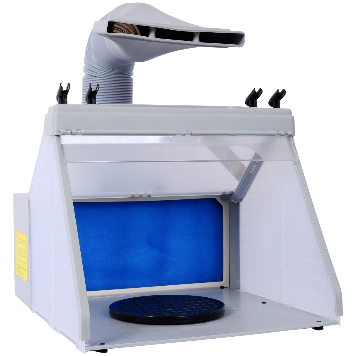 Portable Airbrush Spray Booth Kit Includes 3 Led Lights 4 Airbrush Holders and 1 Paint Holder